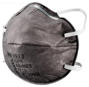 3M™ Cupped Particulate Respirator 9913, GP1 with Nuisance Level* Organic Vapour Relief的詳細資料