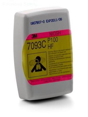 3M™ Hydrogen Fluoride Cartridge/Filter 7093C, P100, with Nuisance Level Organic Vapor and Acid Gas Relief的詳細資料