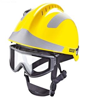 details of MSA F2 X-TREM helmet,YELLOW