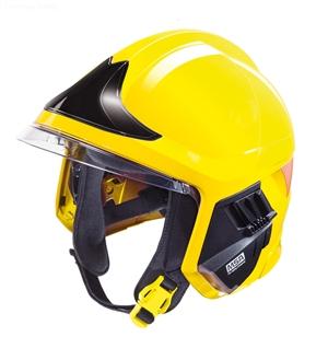 details of MSA F1 XF Fire Helmet,YELLOW